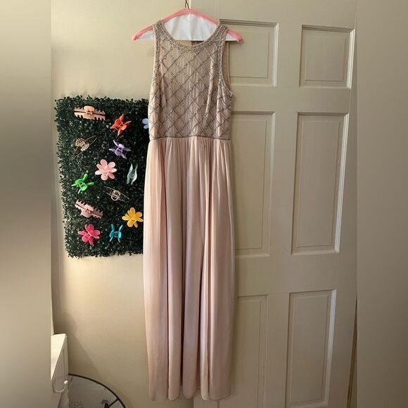 blue pattern bridesmaid dress Dusty Blue Chiffon Shoulder Tie Sweetheart Empire Bridesmaid Dress